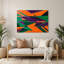 Hard Edge 74, art mural en métal mauve-1137024257