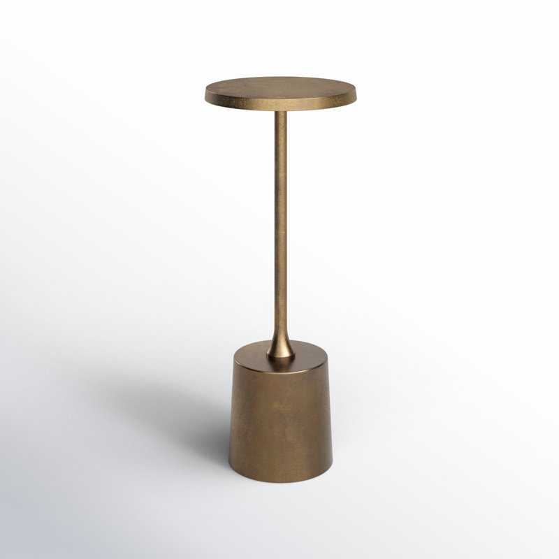 Element End Table, Brass Gold