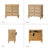 3-Drawer Traditional End Table with Charging Station and Pull-out Shelf-1362855949