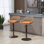 2 tabourets de bar de cuisine, orange, hauteur réglable avec repose-pieds, pivotant, salle à manger, capacité de 250 lb orange et salle à manger, base en métal, poids