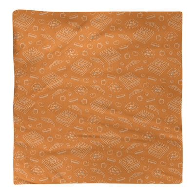 Serviette de coton à motif à pizza arrière