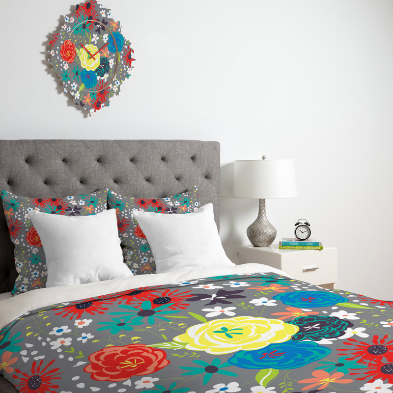 Vy La Modern & Contemporary Floral Duvet Cover