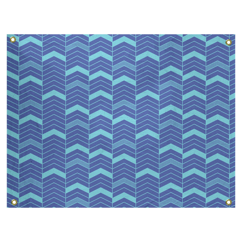 Tapisserie Stephenie, H 26 po x l 36 po, Bleu / bleu sarcelle