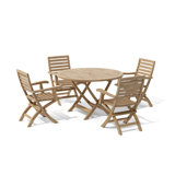 Desta Outdoor 5 - Piece Teak Dining Set