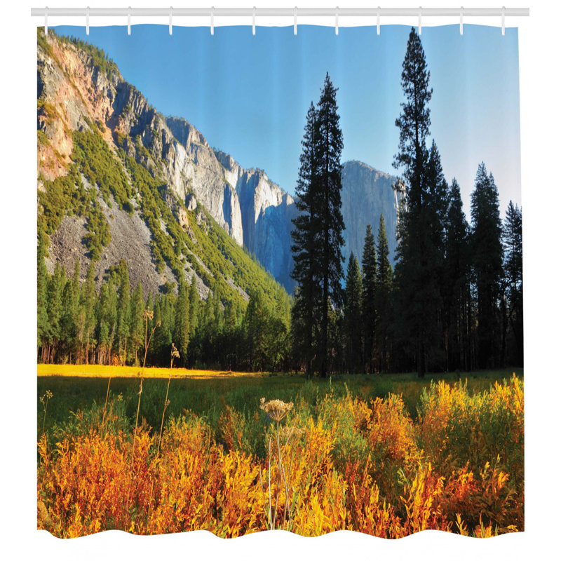 Ensemble de rideau de douche et crochets Yosemite, H 70 po x l 69 po