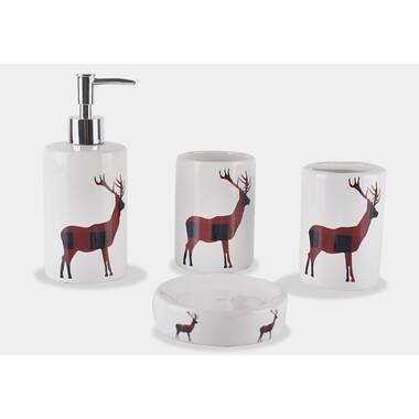 Christmas Bathroom Accessory Sets of 4, Christmas Bathroom Decor