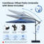Parasols déportés avec base, bleus-1679387304