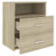 Govanny 50cm W Particle Board / Chipboard Bedside Table-987237590