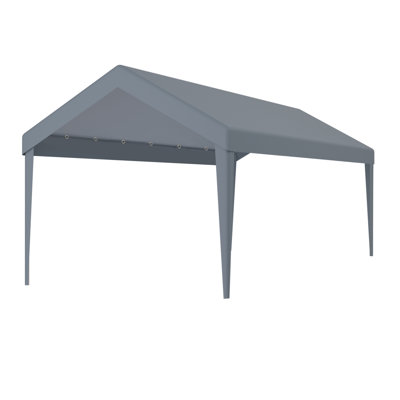 12X20ft Carport Replacement Canopy Cover, Waterproof & UV Protected Tarp With 76 Elastic Buckles Suit For Garage Shelter, Frame Is Not Included
