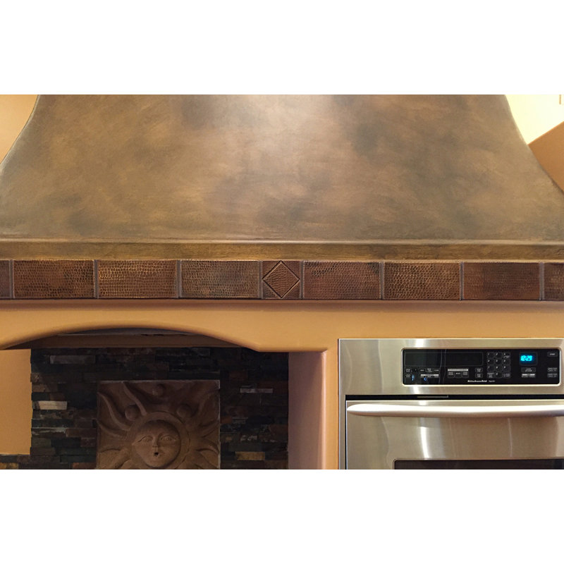 4" x 8" Hammered Copper Tile