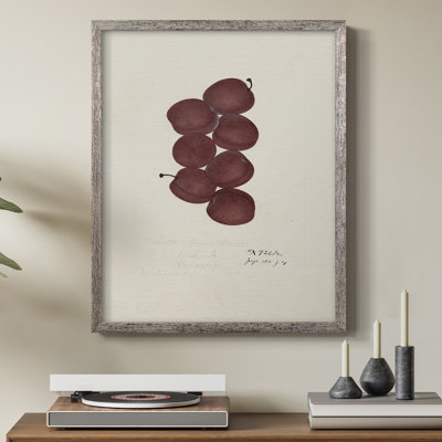 Impression florale vintage encadrée XLVI - bois massif