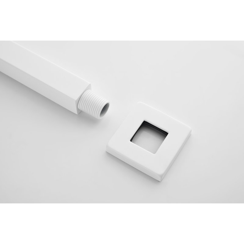 Pomme de douche pour salle de bain en acier inoxydable - Pomme de douche blanche haute pluie, économiseur d'eau et autonettoyante