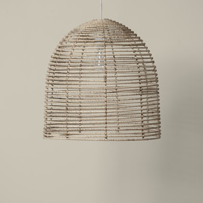 Single Light Rattan Pendant