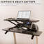 Tapis de bureau noir