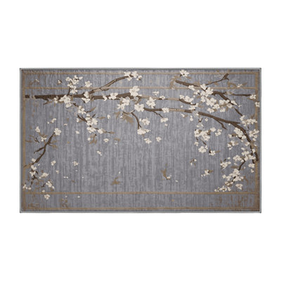 Machine Washable Pink Area Rug