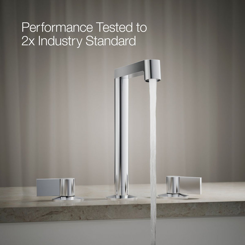 Components Deck-Mount Bath Spout With Row Design, Polished Chrome