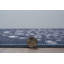 Tapis d'extérieur lavable bleu marine et ivoire 5 pi x 7 pi Toma