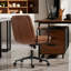 Chaise de bureau ergonomique en polyuréthane à dossier moyen-1779973314