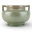 Green Speckled Ceramic Jardinière Planter