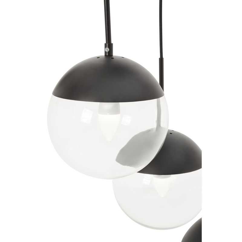 Royce 3 - Light Black Cluster Pendant