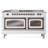 ILVE Nostalgie II Series Noblesse 60 inch Dual Fuel Range with 7 Sealed Burners, Griddle, Frenchtop (Glass Door)-112295595-112295594