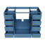 Base de meuble-lavabo 48 po avec 2 portes doubles à fermeture douce et 9 tiroirs lisses-132915562-132915563