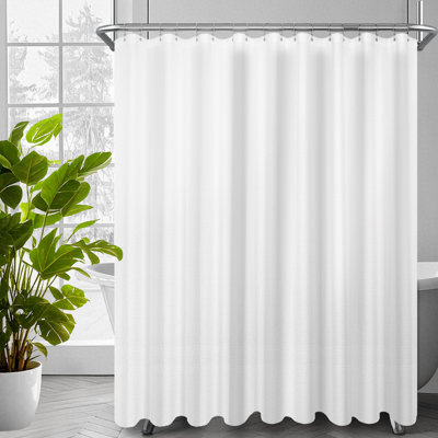 Rideau de douche à tissage gaufré