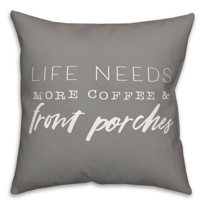 Outdoor Reversible Throw Pillow