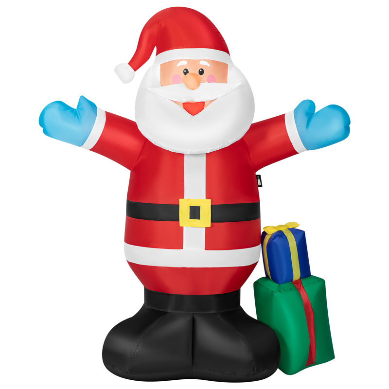 Père Noël gonflable avec boîtes-cadeaux de Noël Emila