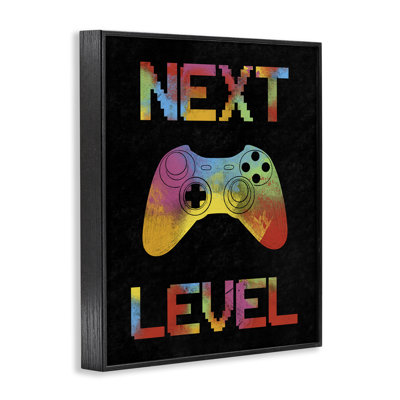 Next Level Rainbow Splatter Framed Giclee, design by Marcus Prime