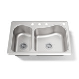 Staccato 33" L x 22" W Drop-In Kitchen Sink