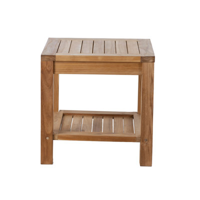 Solid Wood Tray Top End Table