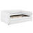 Queen Size Upholstered Platform Bed with USB and Trundle-2029838368