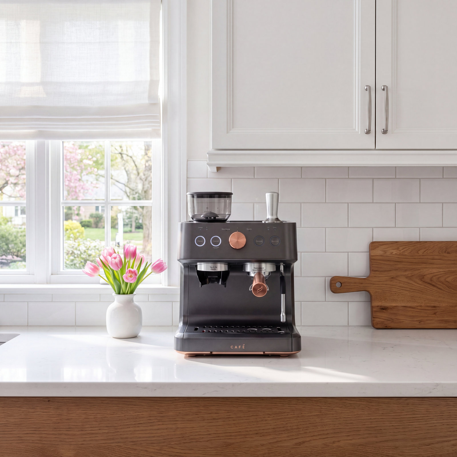 Café Bellissimo Espresso Machine, Matte Black