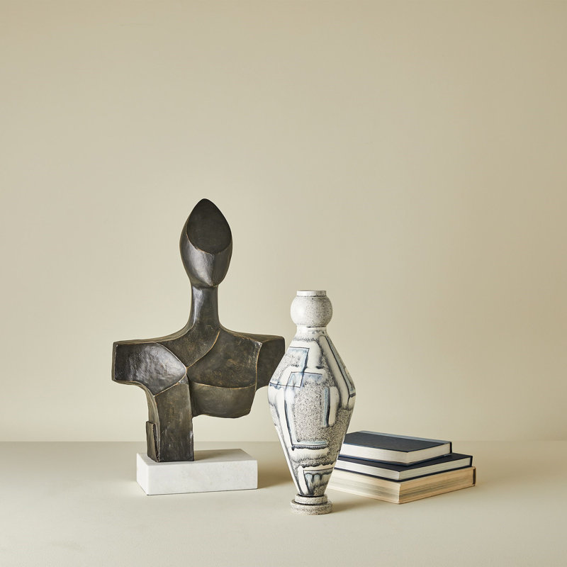 Ceramic / Porcelain Table Vase, Overall Height-  18"