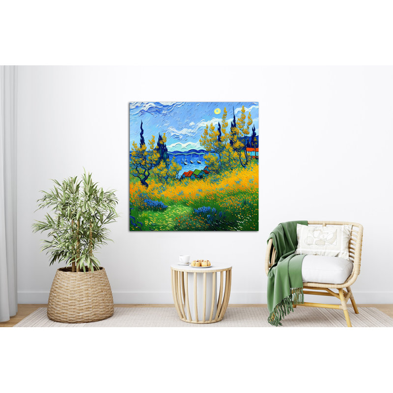 Coastal View I, 36" H x 36" W
