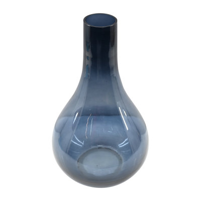 Vase en verre soufflé à la main 10 po Tergel