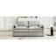 68,1 po surdimensionné confortable pour le salon, gris avec chenille et coussin double épaisseur ergonomique