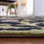 Tapis noir en laine crocheté à la main Hollander-21274599