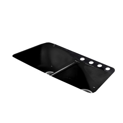 Dockweiler 33'' L Double Bowl Cast Iron Kitchen Sink