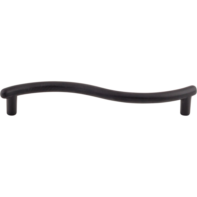Spiral Bar Pull, Flat Black, 5 1/16" Center to Center
