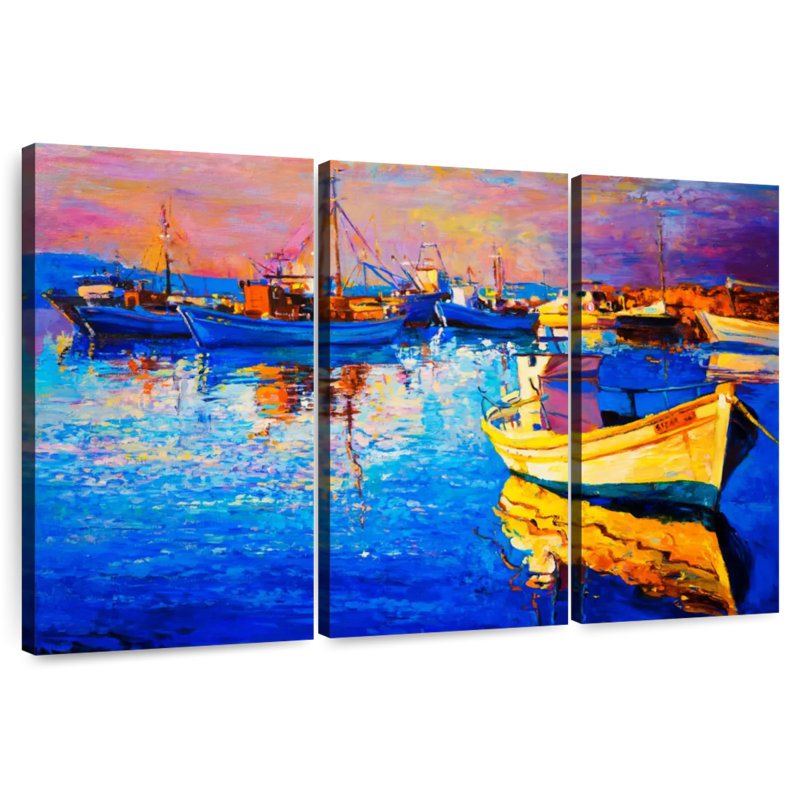 Mehar Sunset Oil, 48" H x 74" W