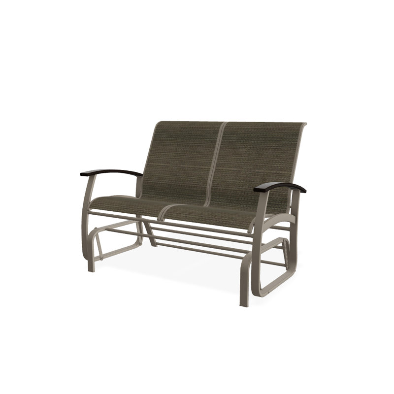 Belle Isle Outdoor Glider, Night, Kona P10, Textured Graphite