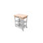 Cucina Elegante Kitchen Cart with Wood Top-19003835