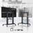 Mobile TV Stand for 70-110 Inch Screens up to 320 lbs, Heavy Duty TV Stand Height Adjustable