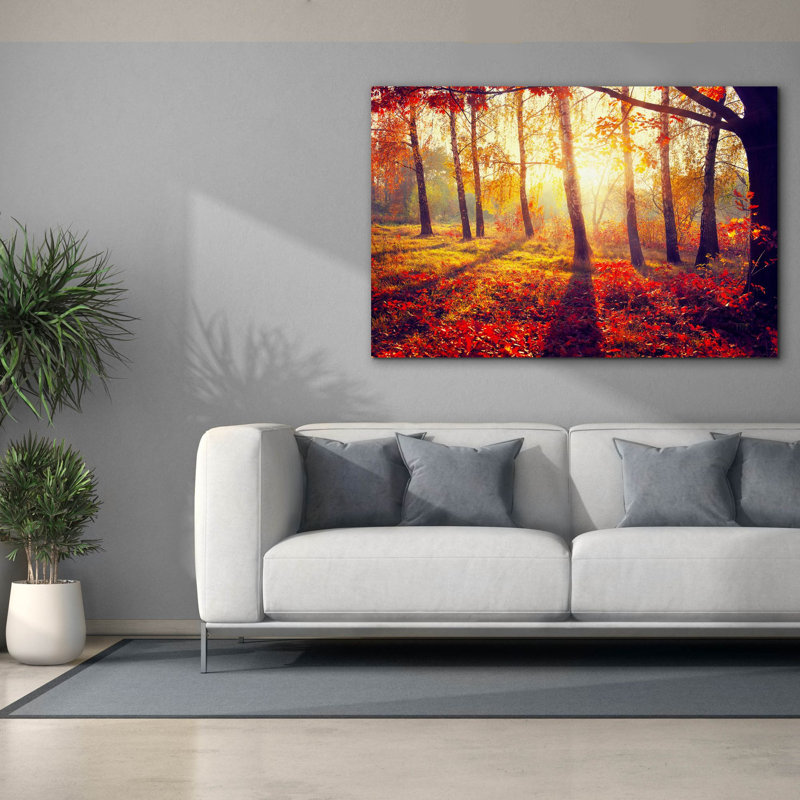 «Golden Af après-midi», art mural sur toile, H 40 po x l 60 po x P 1,5 po