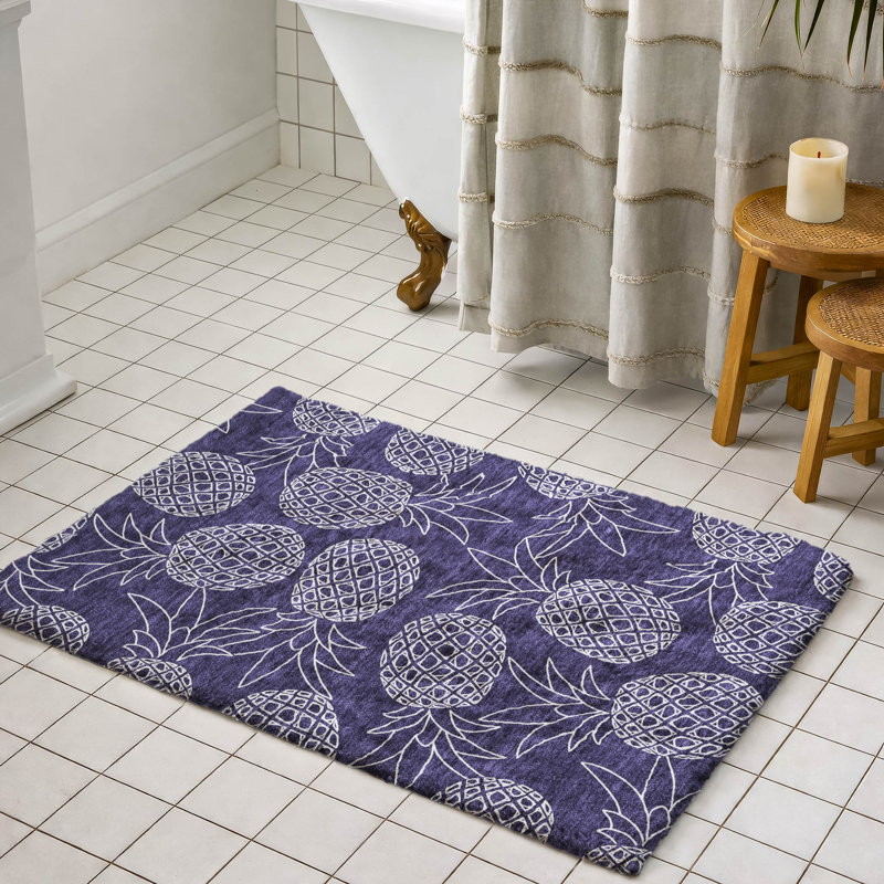 Tapis à poils longs de qualité supérieure lavable à la machine ADS161, 1 pi 8 po x 2 pi 6 po