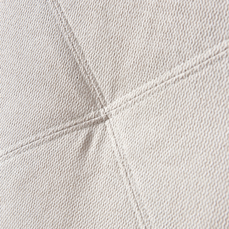 Canapé à accoudoirs arrondis 84,65 po Arenzville, Polyester beige