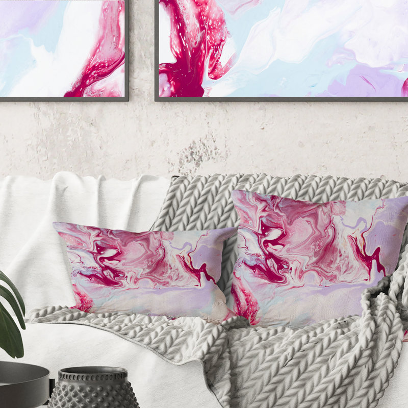 Coussin Fuchia, 16 po x 16 po