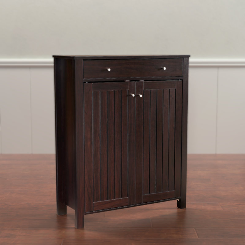 12 Pair Shoe Storage Cabinet, Cappuccino